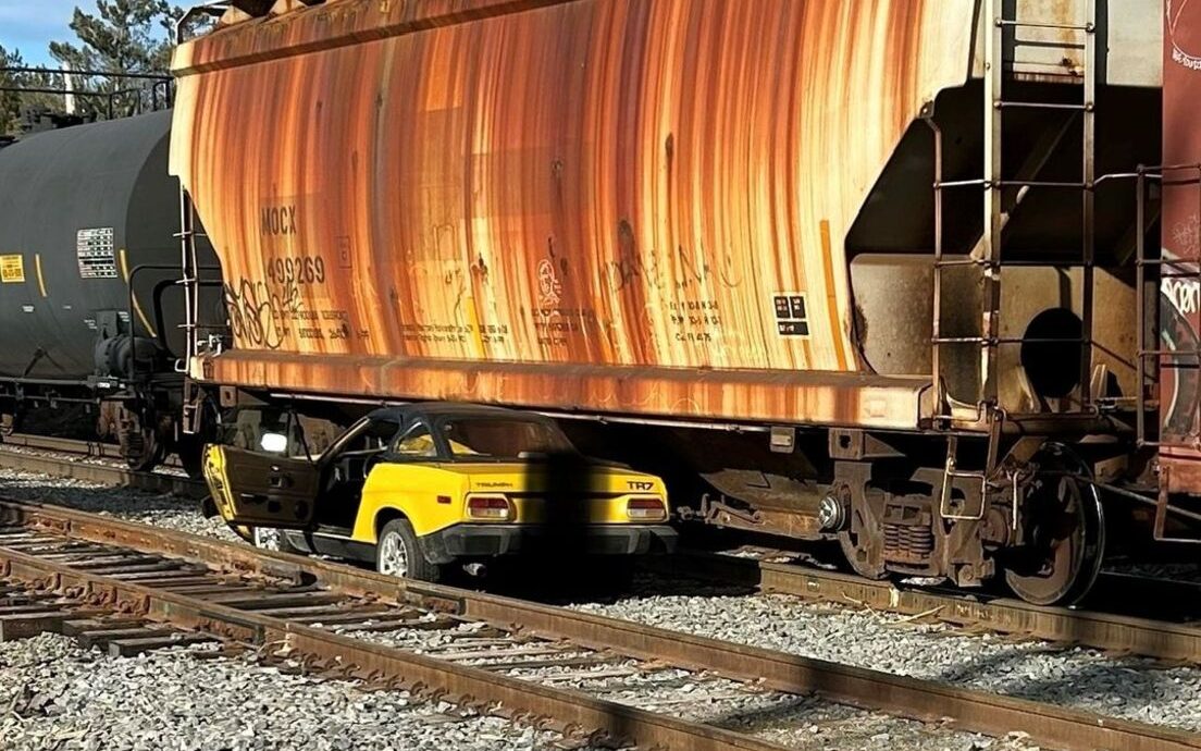 Train strikes a car north of Bangor