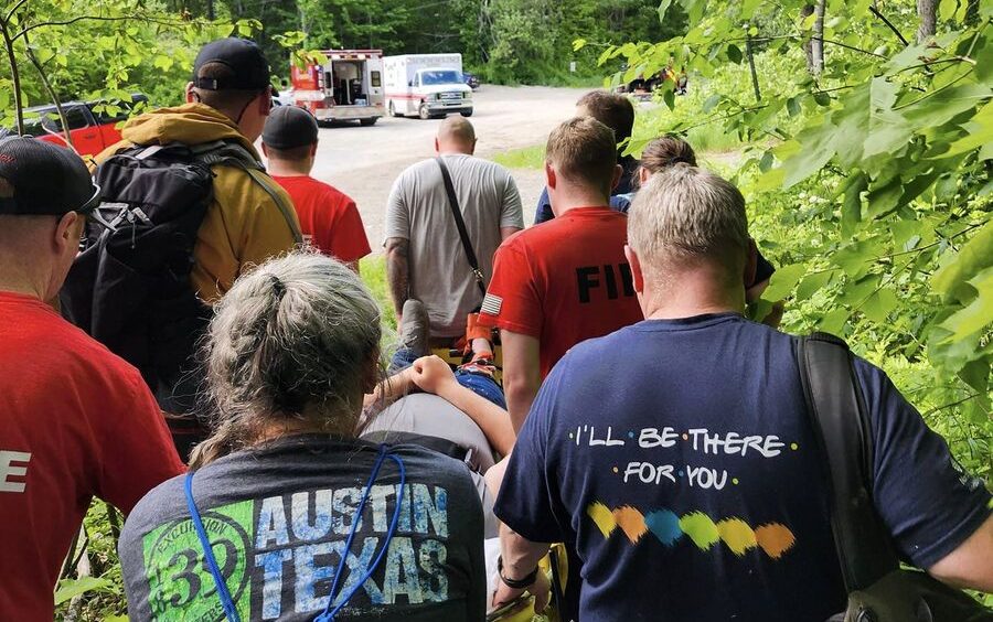 Injured hiker rescued from Chick Hill - Vimarsana News