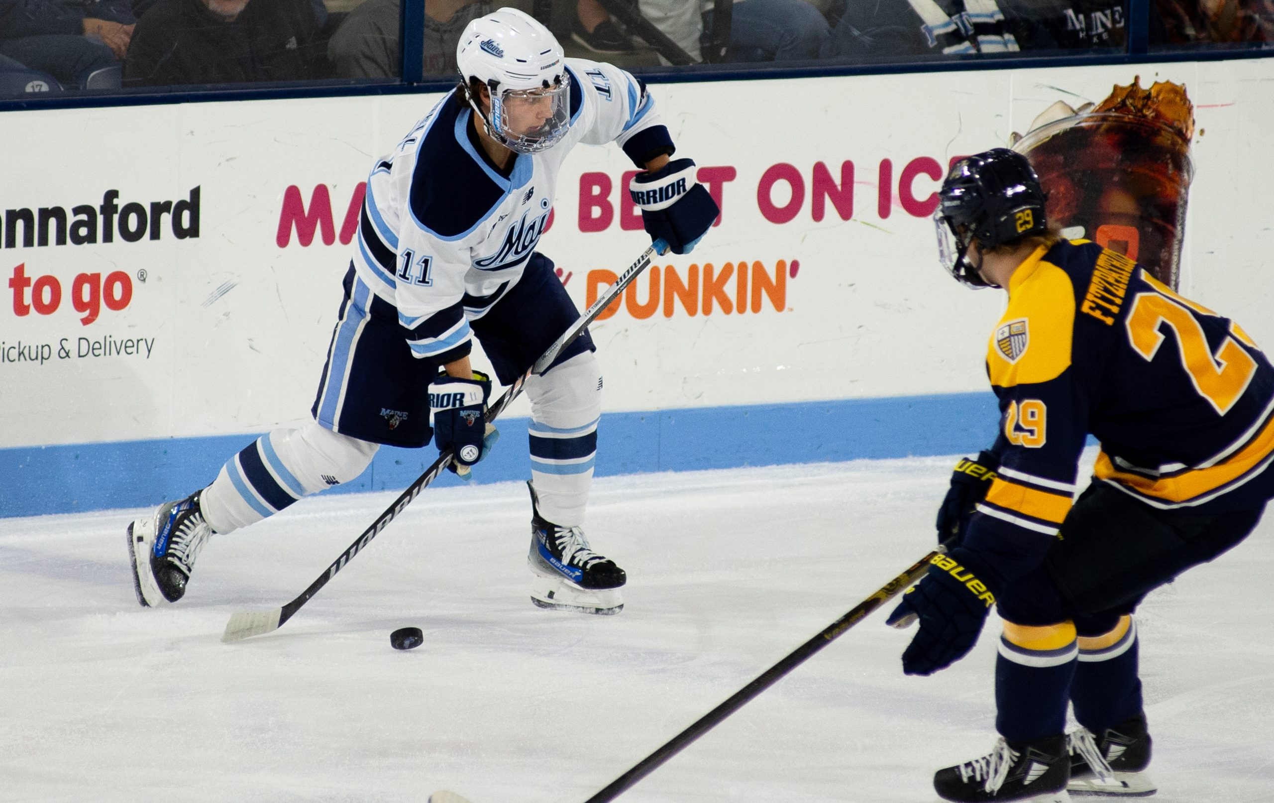 UMaine men's hockey overpowers Merrimack to complete sweep