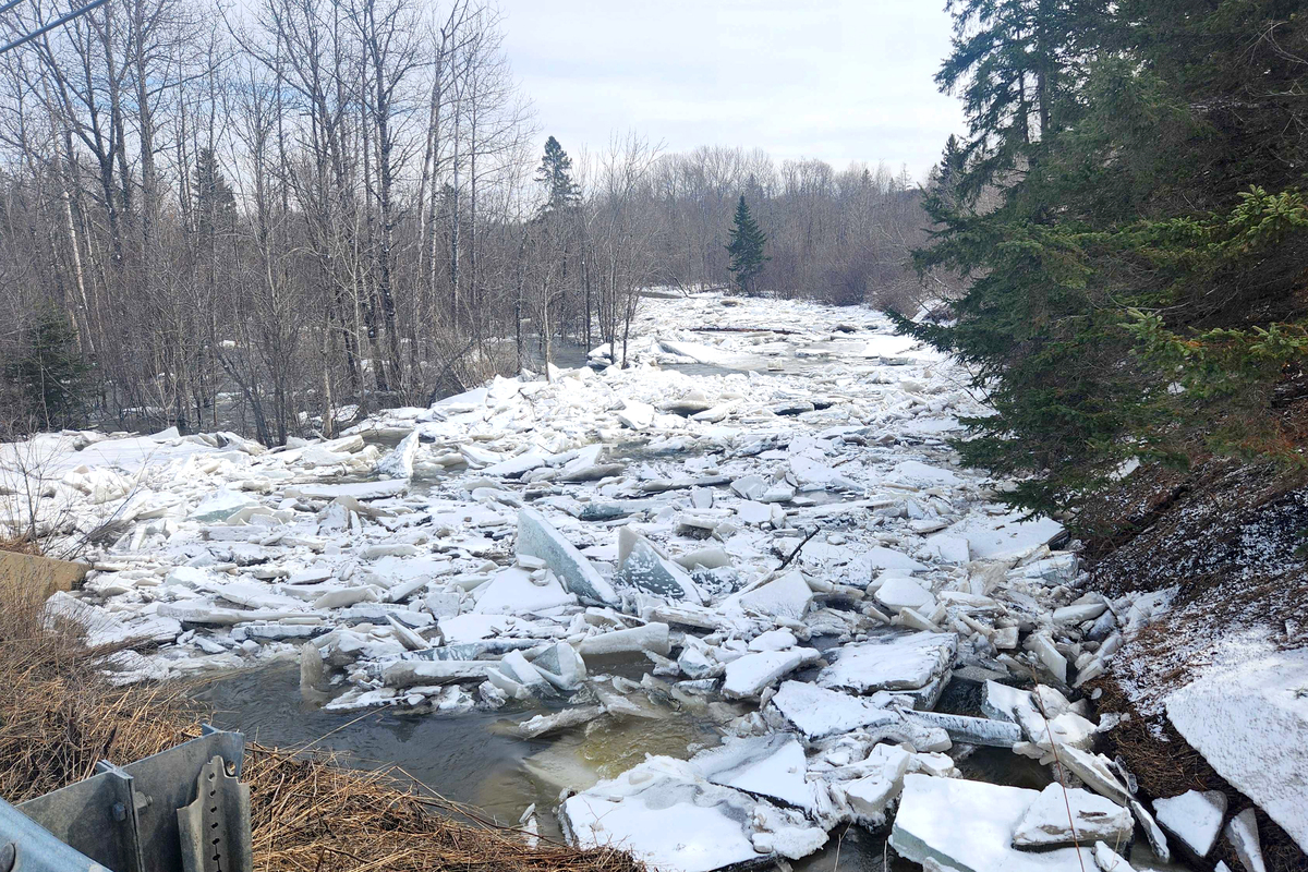 Massive ice jams cause ongoing flooding in Aroostook
