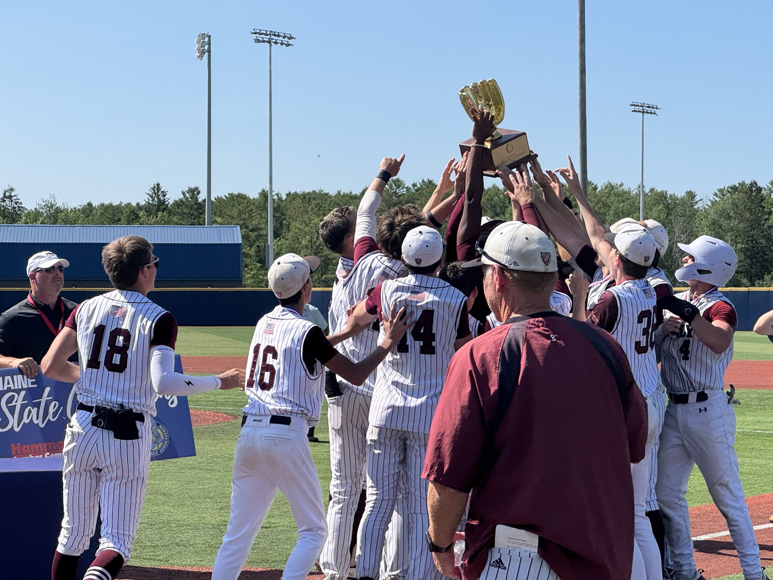 Greely rallies past Ellsworth to claim Class B baseball state title