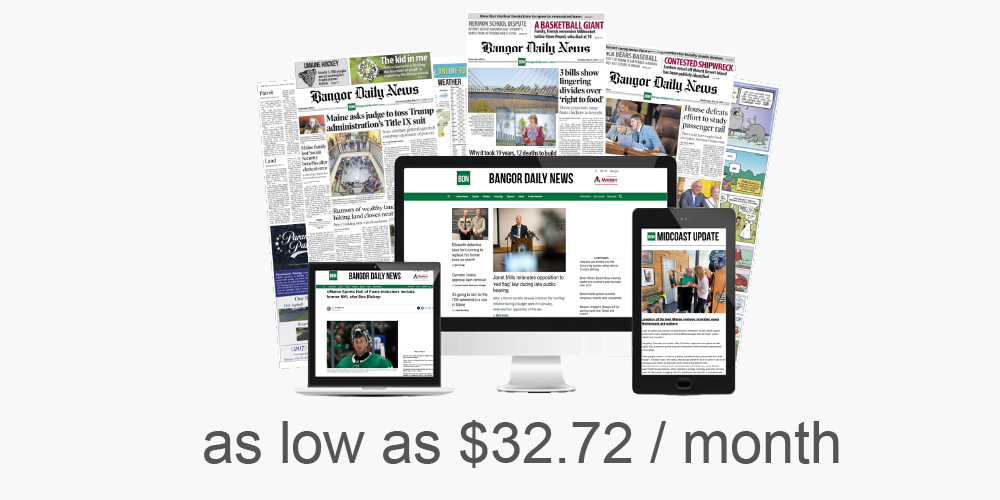 BDN App/Website Displayed with Newspapers in background