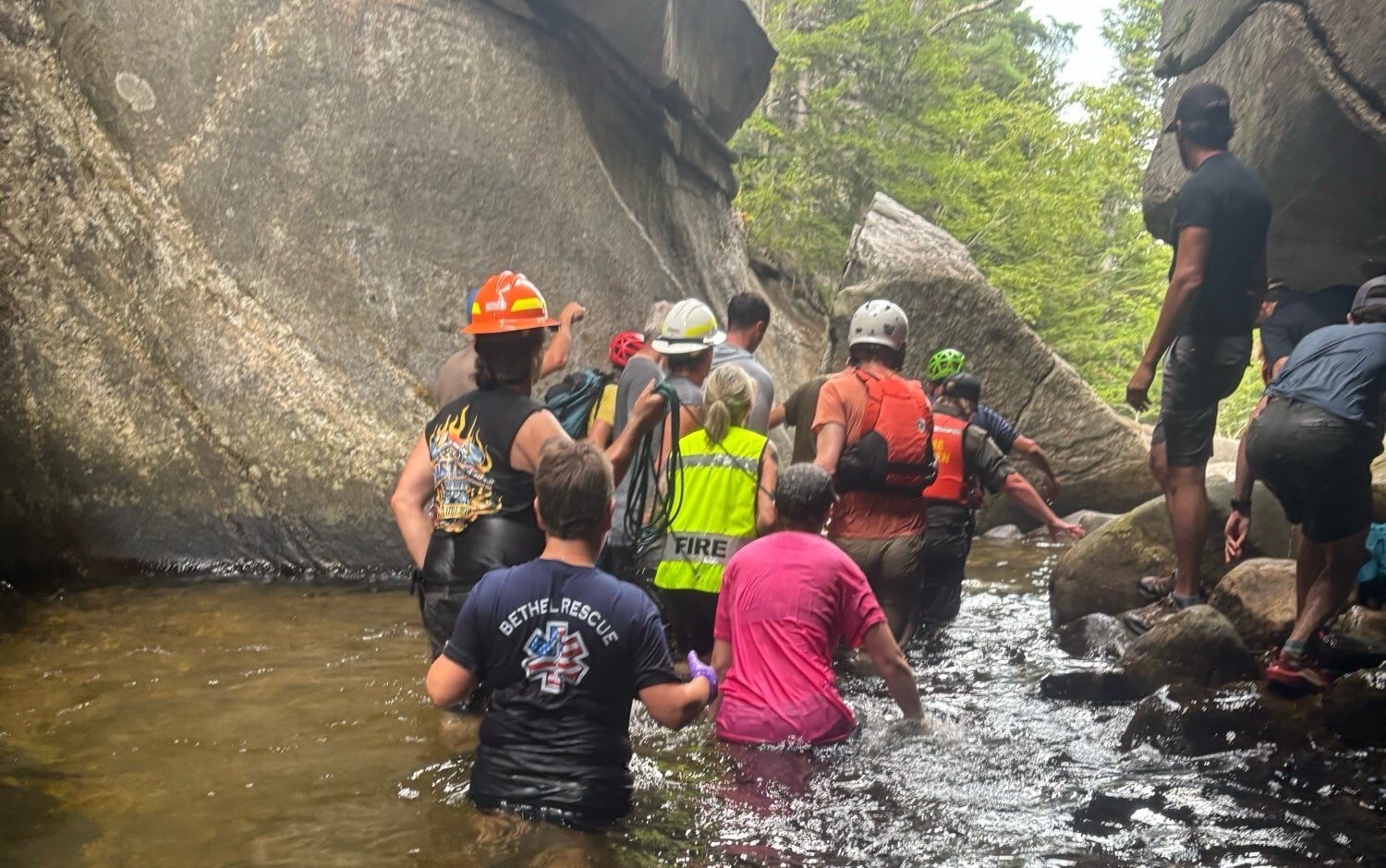 Man rescued after falling nearly 30 feet near Maine waterfall