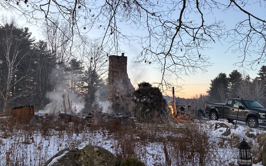Rescuers are searching for person missing after Maine house fire
