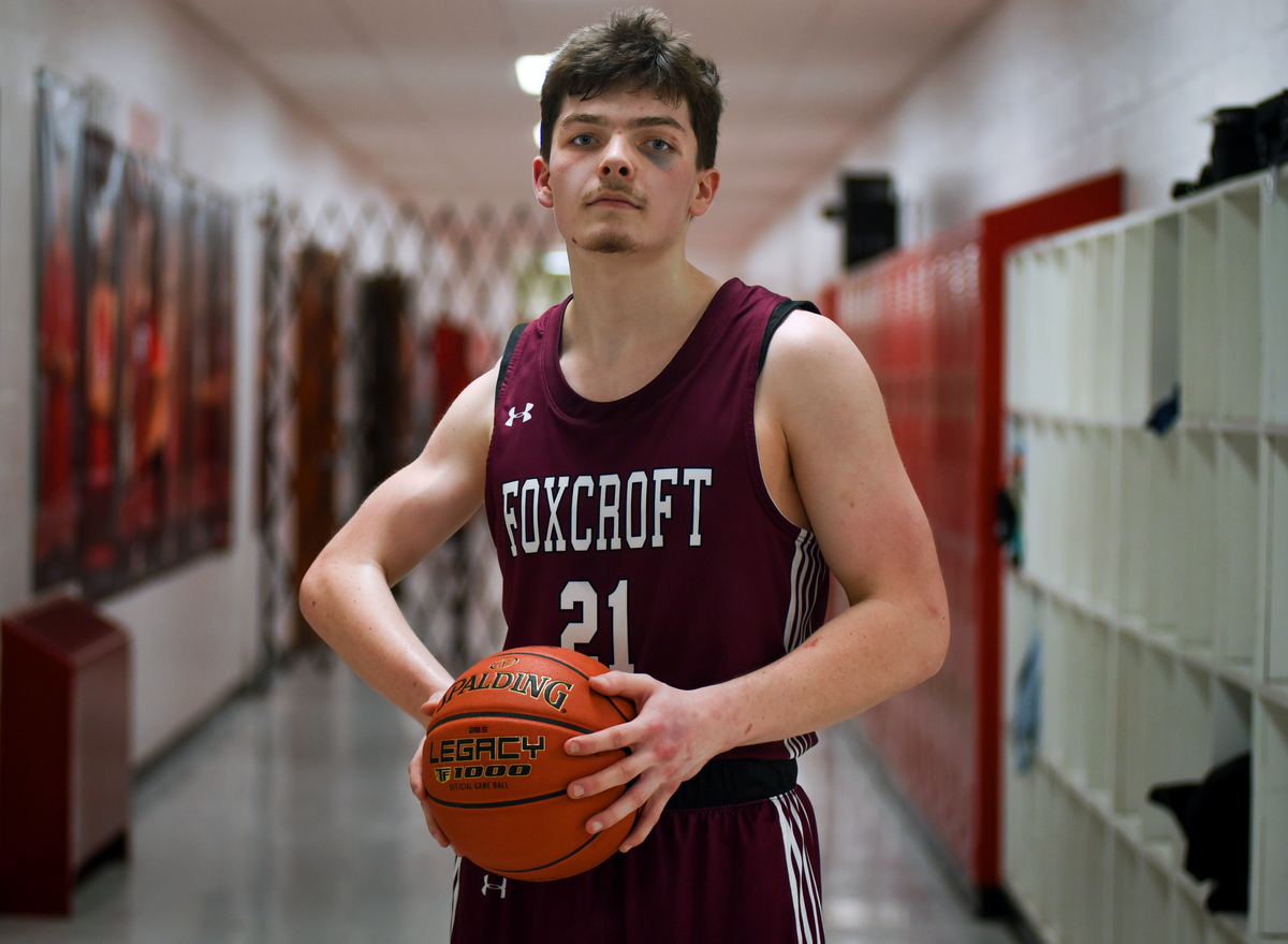 He’s a force on Maine basketball courts. He does it mostly with one arm. 