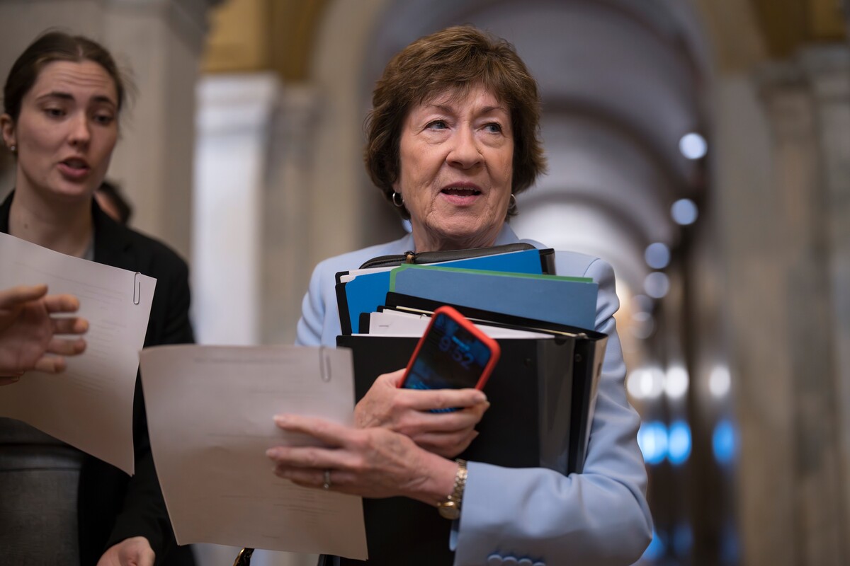 Image for Susan Collins votes for war powers resolution approved by Senate in rebuke to Trump over Iran
