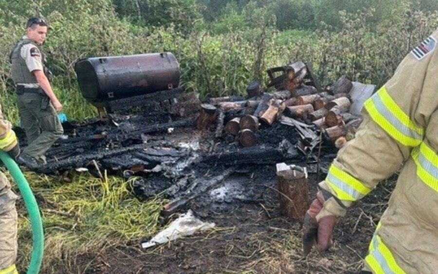 Blaze destroys Aroostook shed