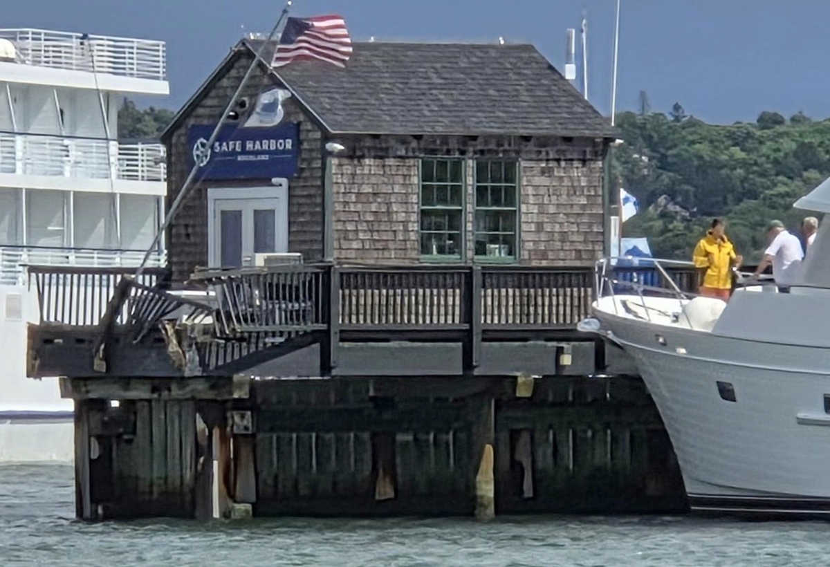 Squall sends cruise ship passengers tumbling into water in Rockland