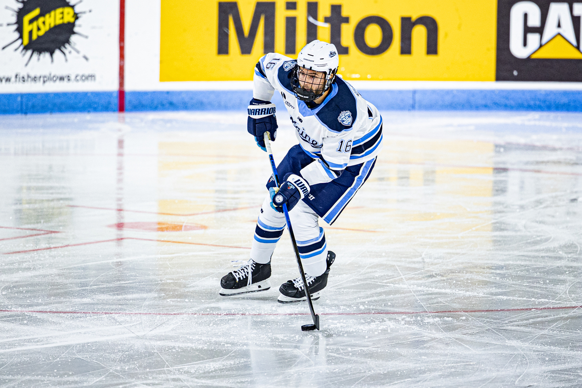 UMaine men's hockey defenseman has already outscored last season's goal total