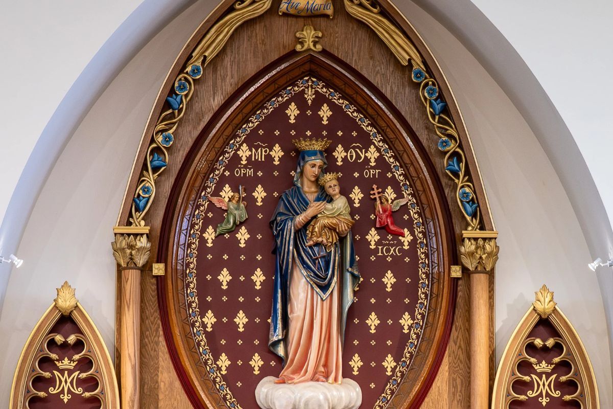 Lewiston’s revered Virgin Mary medallion finds a ‘proper’ home