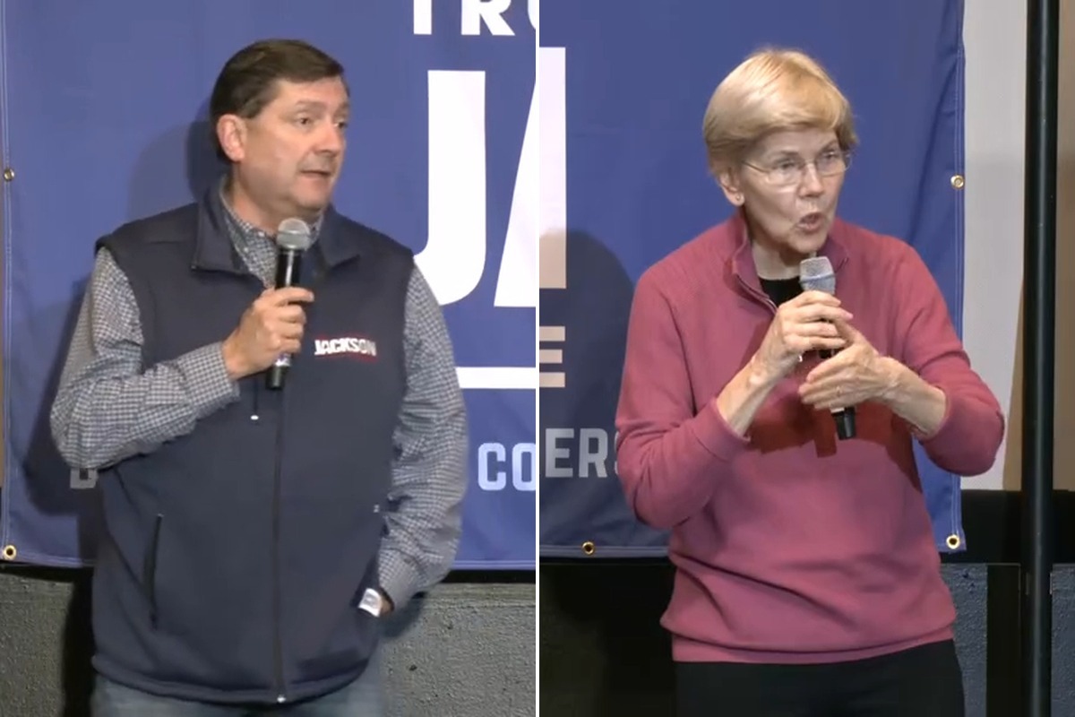 3 moments from Troy Jackson and Elizabeth Warren's latest appeal to progressives